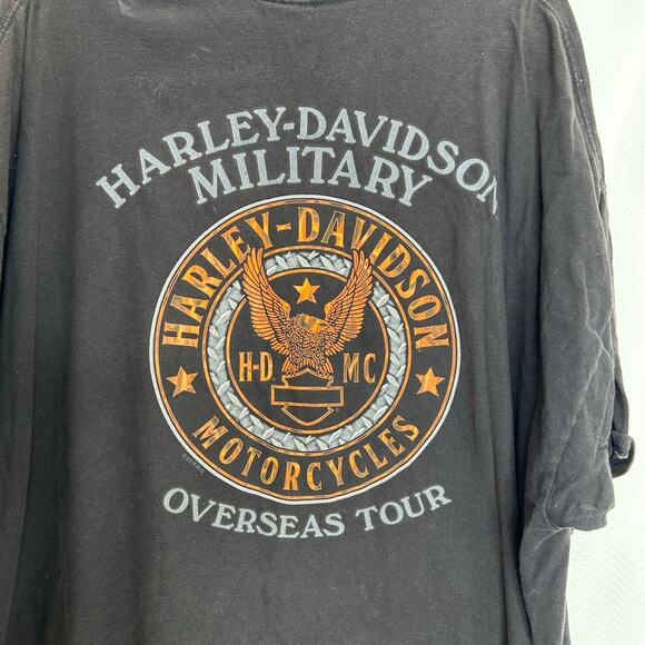 Harley Davidson men’s tee black International Libertarian 2018 size 3X - Picture 5 of 9
